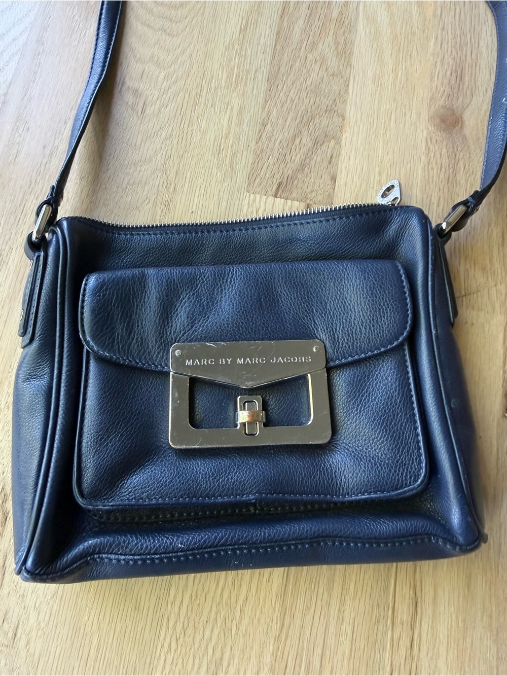 Marc by Marc Jacobs Navy Bianca Jane "On A Leash" Crossbody Bag